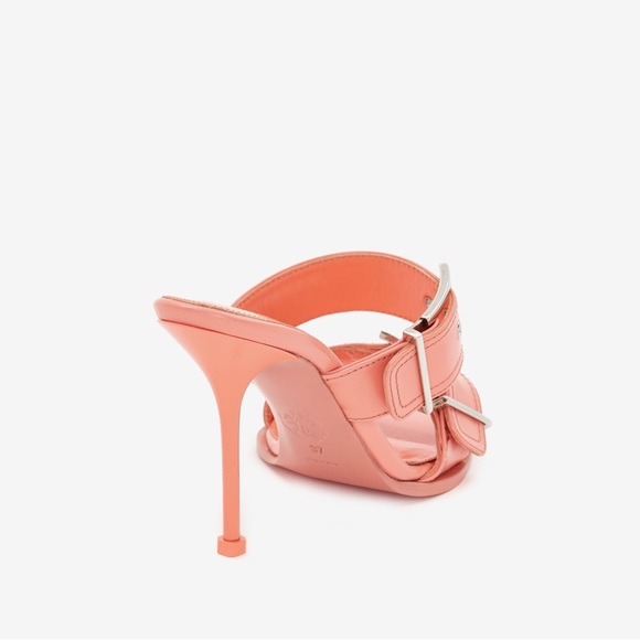 SALE✨ALEXANDER MCQUEEN double bucket pink mule in apricot 🌷 - Picture 6 of 15
